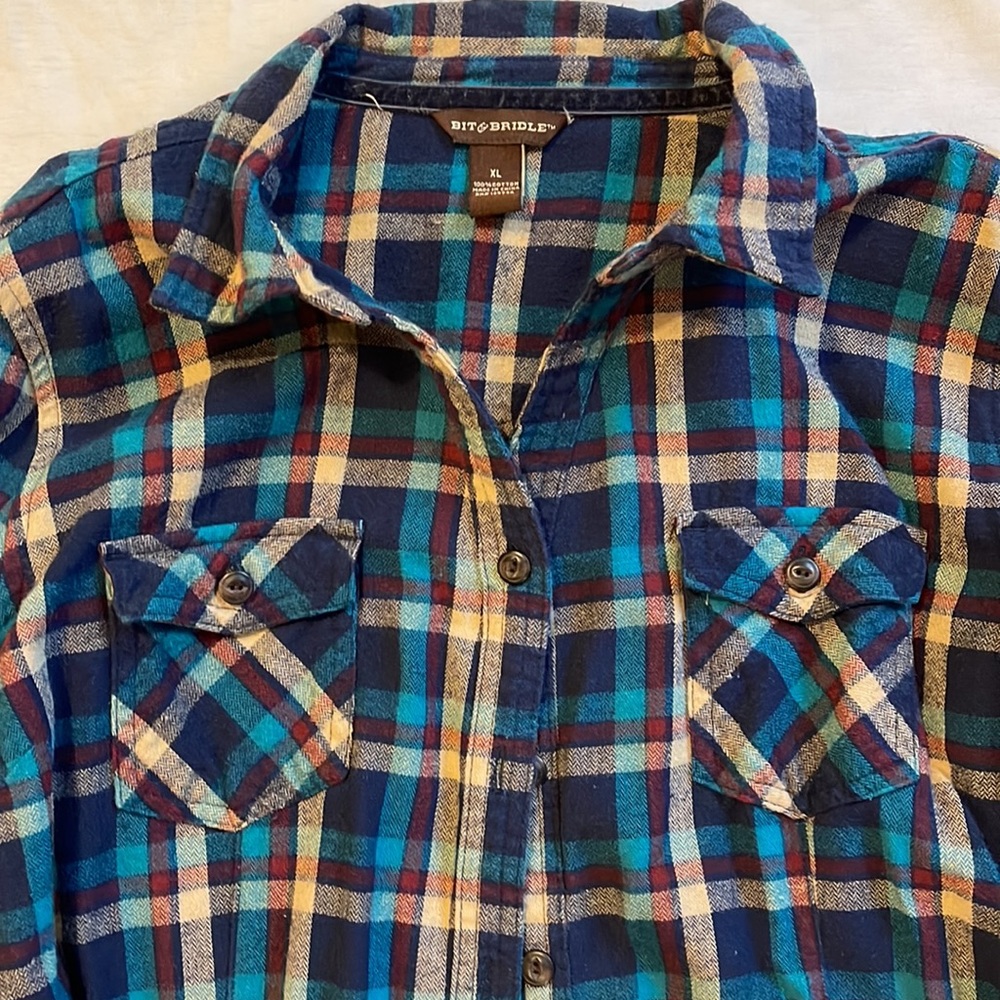 But and Bridle Women’s Flannel shirt. Size XL